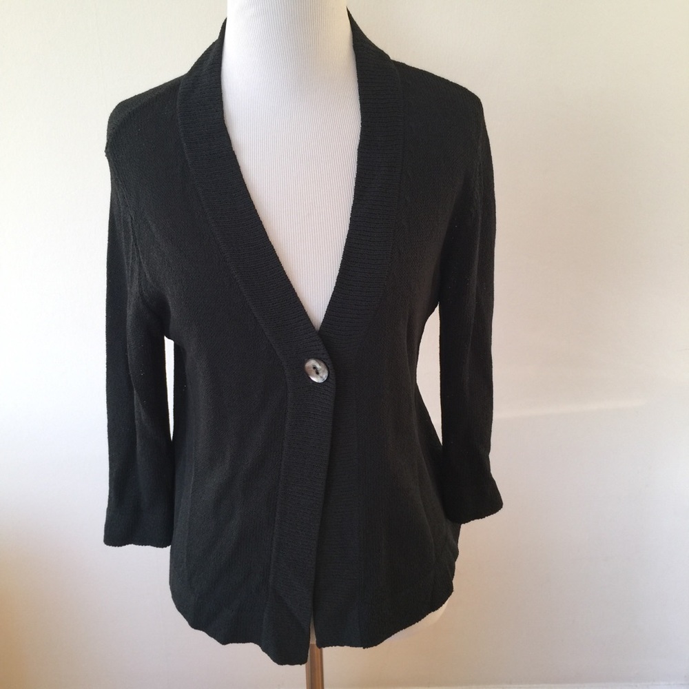 Margaret O’Leary grey cardigan